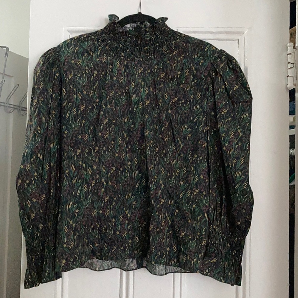 Zara smocked turtleneck